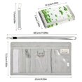 thumbnail image 3 of JIALIOU Nylon Trifold Card Wallet with ID Window Zipper Pocket for Men Women Teen Shamrocks Floating in Air, 3 of 7