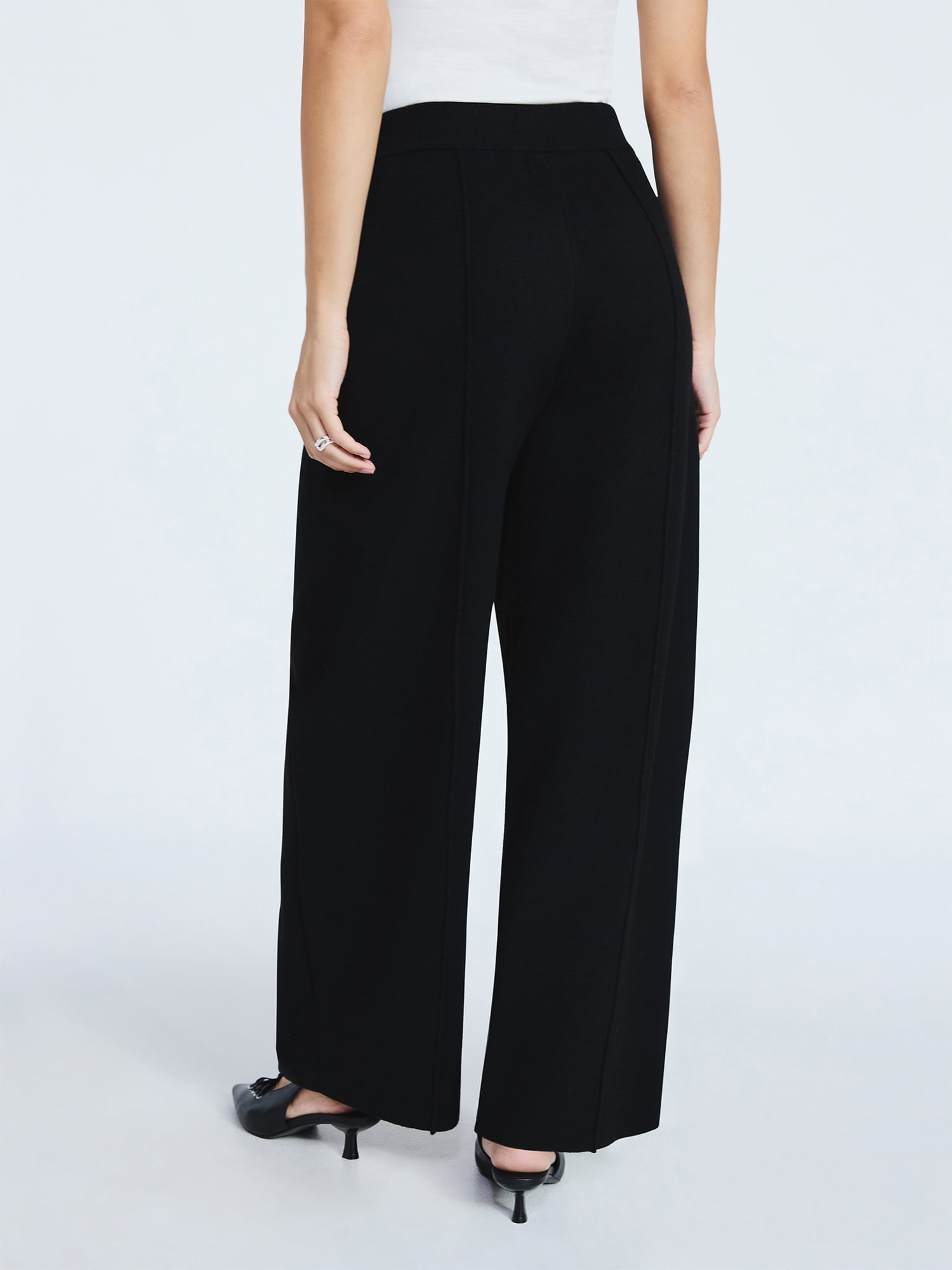 Scoop Women's Sweater Knit Barrel Pants, Sizes XS-XXL