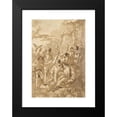 thumbnail image 2 of Giovanni Domenico Tiepolo 11x14 Black Modern Framed Museum Art Print Titled - The Baptism of Christ (With a Woman Holding a Child Among the Spectators at the Right) (ca. 1770-90), 2 of 5