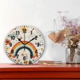 thumbnail image 2 of Yayeee 10" Wall Clock Battery Operated Quartz Round Silent Non-Ticking Home Decor, Cute Rainbow, 2 of 6