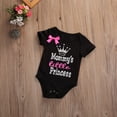 thumbnail image 3 of Newborn Baby Girls Romper, Infant One-Piece Letter Cartoon Print Jumpsuit, 3 of 5