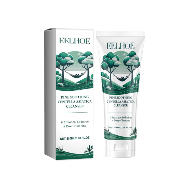 Limpiador facial limpiador facial Pines Soothing Centella Asiatica Cleanser Centella Cleanser Face Cleanser Gentle Cleanser Mousses Moisturizing Cleanser, Regalo para mujeres 100 ml (Compre 2 y ahorre