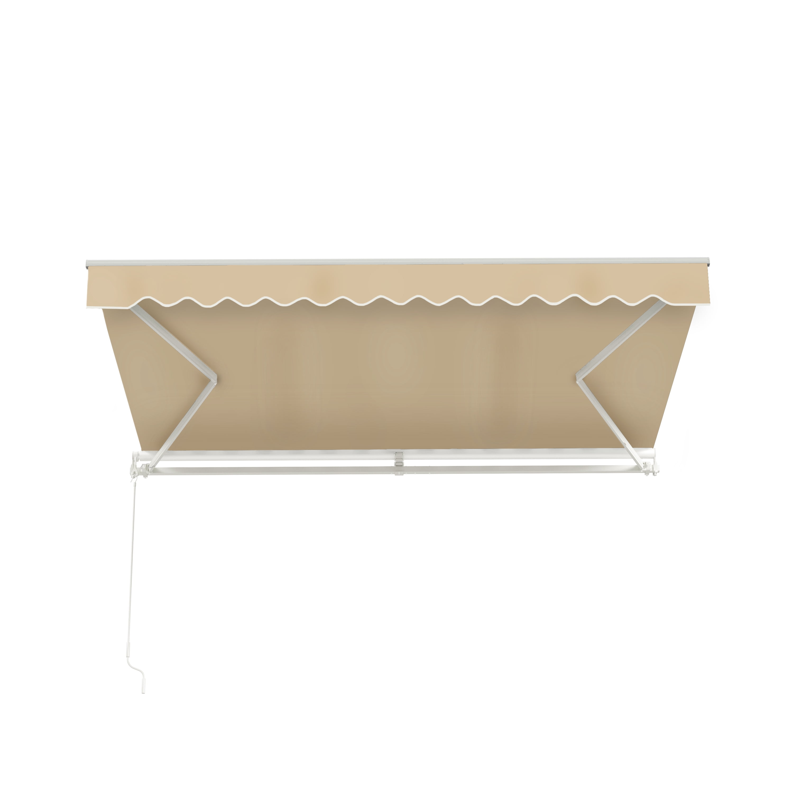ALEKO 9.8' x 8', Red and White Striped Awning, Durable - Walmart.com