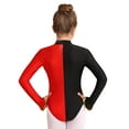 thumbnail image 2 of CHICTRY Kids Girls Circus Trapeze Leotard Long Sleeve Sequins Bodysuit Halloween Cosplay Party Costume Jumpsuit Red 12, 2 of 7