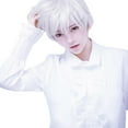 thumbnail image 4 of XIAQUJ Adult Men Guy Short Boy Band Wig, White, 4 of 8