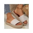 thumbnail image 2 of Bohemian Plain Slingback Wedge Slide Sandals for Women Lightweight Beach Summer Shoes, 2 of 9