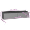 thumbnail image 2 of vidaXL Garden Storage Box Grey 220x50x58 cm Poly Rattan, 2 of 5