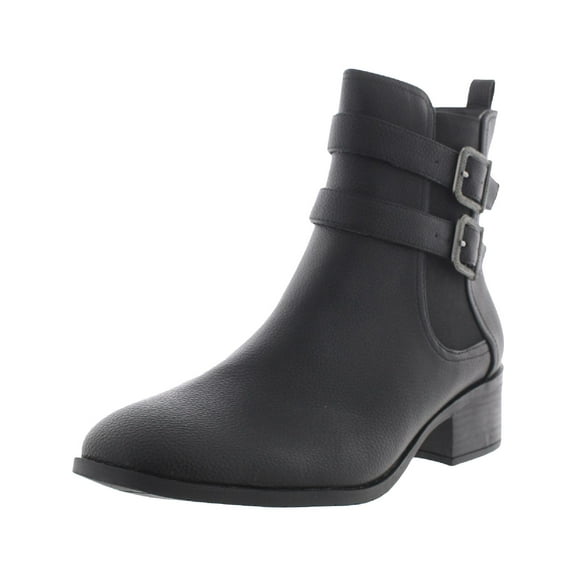 Kenneth Cole Reaction Womens Salt Biker Jewel Zipper Round-toe Ankle Boots