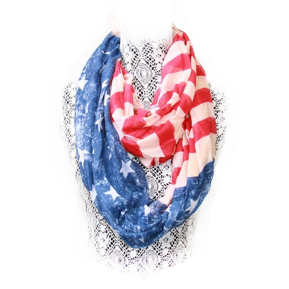 Figure 8 Multi Loop Scarf - American Flag
