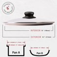 thumbnail image 2 of 8 Inch Glass Lid for Frying Pan Lid, Fry Pan Lid, Skillet Lid, Pan Lid with Handle Compatible with Lodge 8 Inch Cast Iron Skillet - Glass Cover, 8", Clear, 2 of 11