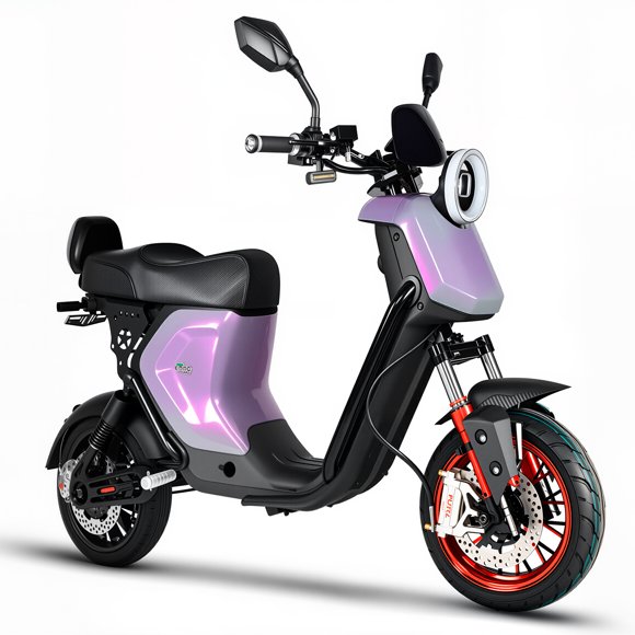 EMMO Maknak - Step Thru Scooter Ebike - Removable 72V Lithium Battery - Hydraulic Brakes - 55 km Range - Amethyst Purple