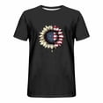 thumbnail image 3 of USA Flag 4th of July Independence Day American Flag Men Shirts Summer Deals Plus Size Short Sleeve Crew Neck Big and Tall Pullover Blouse Shirts for Men S-5XL, 3 of 4