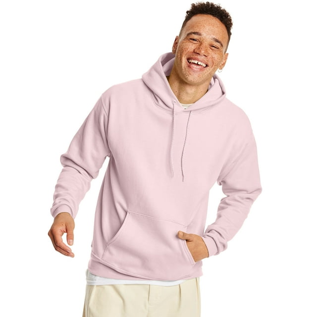 Hanes pour Hommes EcoSmart Chandail à Capuchon en Molleton, m, Rose Pâle