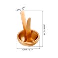 thumbnail image 2 of Unique Bargains 12x19mm Mini Brads Round Paper Fasteners for Art Crafting, Rose Gold 100pack, 2 of 5