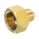 thumbnail image 3 of Adaptador de conector de flare Uxcell SAE 45 grados de latón, accesorio de tubo de flare 3/4 pulgadas hembra flare x 1/2 pulgadas macho flare 1 pcs, 3 of 7