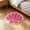 Pink, variant on Japceit Shell Shaped Bath Mat, Non Slip Microfiber Absorbent Rug, Scallop Sea Design Soft Floor Mat For Bathroom Bedroom Entryway, Quick Dry Washable Shower Decor