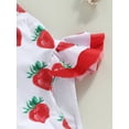 thumbnail image 6 of Toddler Baby Girl One Piece Swimsuit Fruit Strap Sleeveless Bathing Suit Backless Ruffles Swimwear Kids Summer Beach Wear, 6 of 7