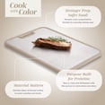 thumbnail image 6 of Cook With Color Dual Sided Cutting Board , Cream, 6 of 12