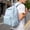 🔥Light Blue_New#537, variant on Backpack - School Bag, Large Capacity Laptop Compartment and Adjustable Straps for Travel, Embroidered Design, Casual Style, 1 pc