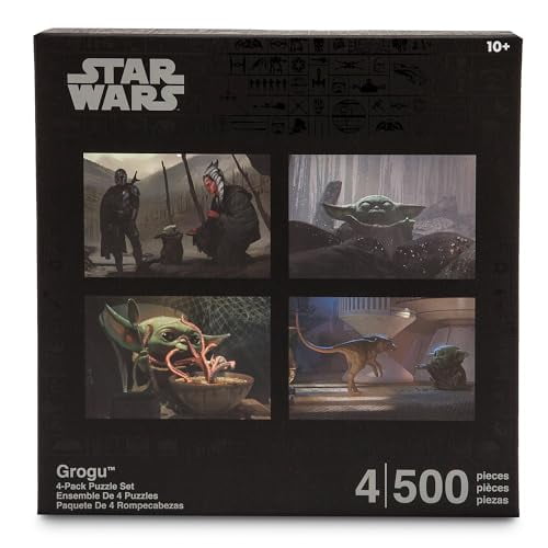 Disney Parks Star Wars The Mandalorian Grogu 4 Pack Puzzle Set New