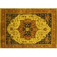 thumbnail image 1 of Ahgly Company Machine Washable Indoor Rectangle Oriental Yellow Industrial Area Rugs, 6' x 9', 1 of 4