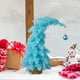 thumbnail image 1 of Decoraciones navideñas, adornos navideños, regalos navideños. Mini árbol de Navidad con spray de nieve puntiagudo de 45 cm. Decoración de escritorio/ventana con copos de nieve rosas. Mini joyería., 1 of 6