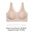 thumbnail image 2 of Sujetador sin costuras para mujer Sujetador sin aros Diseño fino y delgado Sin ropa interior Sujetador deportivo de bajo impacto Sujetador cómodo para uso diario, 2 of 5