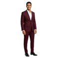 thumbnail image 2 of Men's Slim Fit Solid 2 Piece Notch Lapel Suit Set, 17 Color Options, 2 of 4
