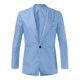 thumbnail image 5 of Playeras Algodon Hombre Traje De Verano Para Hombre Un Botón Sólido Slim Fit Traje De Fiesta Camisa Pantalones Corbata Conjunto, 5 of 6