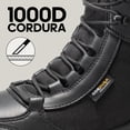 thumbnail image 2 of Botas tácticas de trabajo para hombre NORTIV 8, cuero negro, talla 10.5, 2 of 9