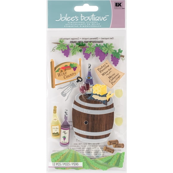 Jolee's Boutique Dimensions Autocollants-Pays du Vin