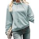 thumbnail image 2 of TRKIYQC Sudadera con capucha informal de otoño para mujer, sudadera con capucha de manga larga de color sólido con cordón y bolsillo TRKIYQC moda, 2 of 6