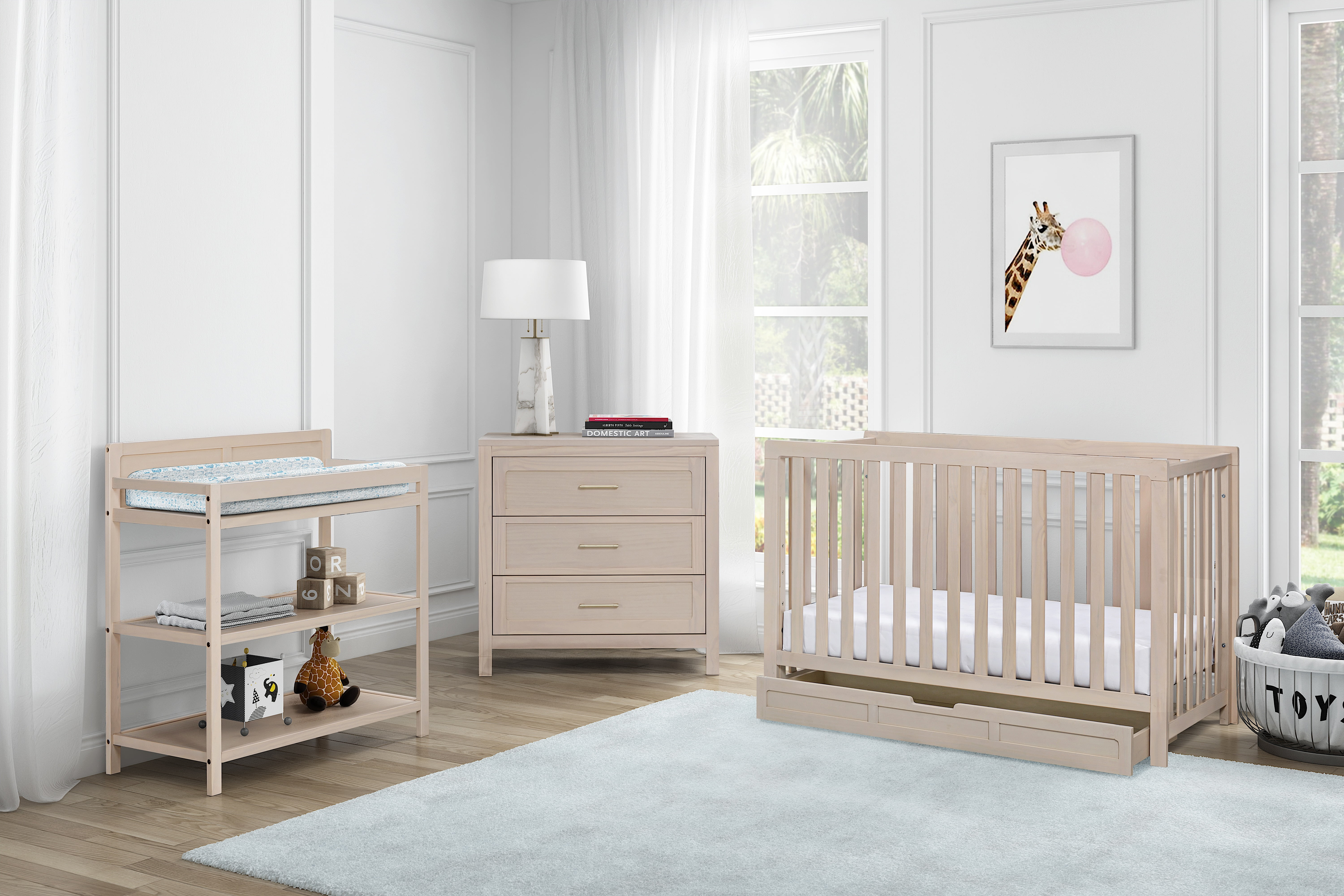 Suite Bebe Reign Changing Table in Washed Natural