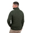 thumbnail image 3 of Men's Merino Wool Zip Neck Fisherman Sweater, 3 of 6