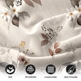 thumbnail image 6 of Flymme Floral Sheet Set Full Size,4-Piece Beige Watercolor Botanical Print Bed Sheets for Man Women, Soft Microfiber Boho Flower Bed Set for Bedroom Decor, 6 of 8