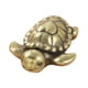 thumbnail image 4 of Figuras de tortugas de latón Desktop Retro coleccionable Ornamento Mini Creative Miniature Turtle Figurine para escritorio Decoración de automóviles, 4 of 8