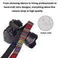thumbnail image 4 of Woven Vintage Camera Strap for All DSLR Camera Embroidered Elegant Universal Neck & Shoulder Strap, Floral Pattern Strap for Men & Women Photographers, 4 of 9