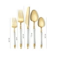 thumbnail image 2 of Disposable Plastic Stunning, Sophisticate Collection Silver/Gold Top, Flatware Set - 40-Piece, Service for 8 | Elegant and Luxurious Dining Experience, 2 of 3
