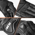 thumbnail image 6 of ILM Goatskin Leather Motorcycle Motorbike Powersports Racing Gloves Touchscreen for Men and Women Black (L, Black Perforated), 6 of 7