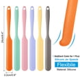thumbnail image 2 of 6 Piezas Espátula de Silicona para Tarros, Espaldero Resistente al Calor con Mango (Verde/Rosa/Púrpura/Amarillo/Naranja/Gris), 2 of 7