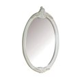 thumbnail image 1 of ACME Pearl Oval Mirror in Pearl White and Gold, 1 of 3