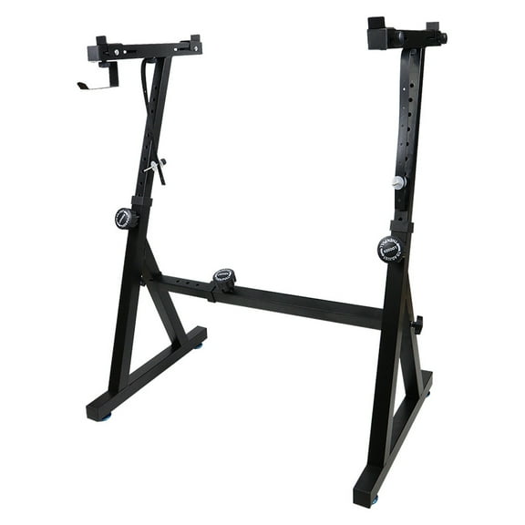 Heavy Duty Folding Keyboard Stand,Sturdy Reinforced Z Design w/ Adjustable Width & Height, Digital Piano Stand, Fits 54-88 Key Electric Pianos & Used for Travel & Storage,250 Pounds Load Capacity