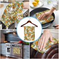 thumbnail image 3 of Orange Lemons Kitchen Towels Set of 4, Water Absorbent Dish Towel, Summer Botanical Farmhouse Vintage Art Rustic Decorative Hand Towels - Quick Drying Cloth for Cooking Baking, 18x28 Inch, 3 of 8