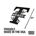 thumbnail image 2 of JASS GRAPHIX Turner 12" Black Aluminum Composite Monogrammed Sign Door Wall Decor Last Name Signs for Home Personalized, 2 of 4