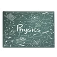 thumbnail image 1 of Science Cutting Board, Physics Science Theme Mathematical Formula Equation on Board, Decorative Tempered Glass Cutting and Serving Board, Large Size, Army Green White, by Ambesonne, 1 of 1