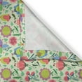 thumbnail image 3 of Dutch Curtains 2 Panels Set, Floral Arrangement with Colorful Doodle Blooming Tulips on Pale Green Background, Window Drapes for Living Room Bedroom, 55W X 39L Inches, Multicolor, by Ambesonne, 3 of 3