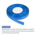 thumbnail image 3 of Cintas Grosgrain Uxcell de 50 yardas de 5/8" azul brillante con puntos blancos para moño, 3 of 5
