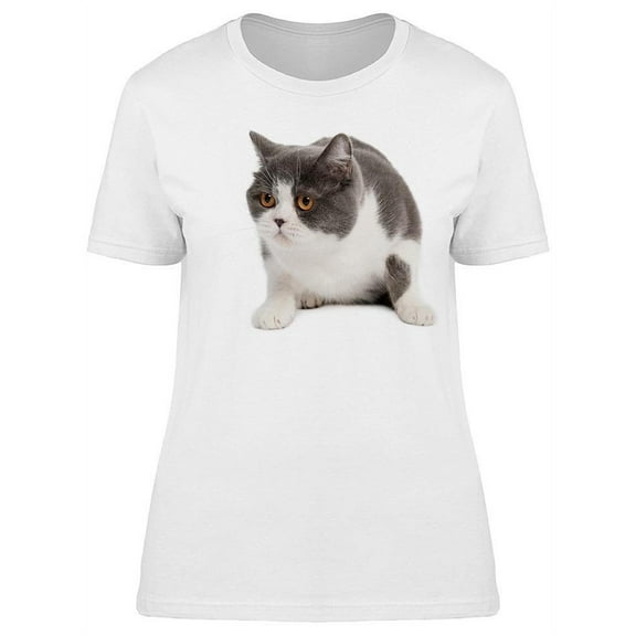 Beautiful Cat Possing T-Shirt Women -Image by Shutterstock, Female Small