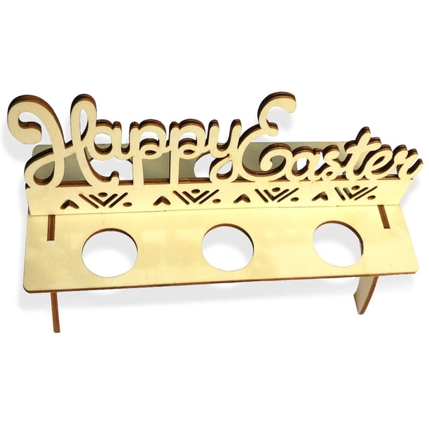 Decoración de Pascua Estante de huevo Lindo Bandeja de bricolaje Estantes Reutilizables Festival de Cocina Adorno Adorno Feliz Hogar Niños Elenxs HA028334-01