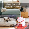 thumbnail image 1 of Gato de la Suerte Buena Suerte, con Brazo Móvil con energía Solar, decoración de Coche de Oficina en casa, Altura 7.5 cm (Color : Blanco) ShuxiuWang 9024715376305, 1 of 1